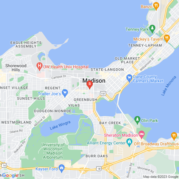 Limo USA Party Bus Rentals location map: 1018 College Ct, Madison, WI